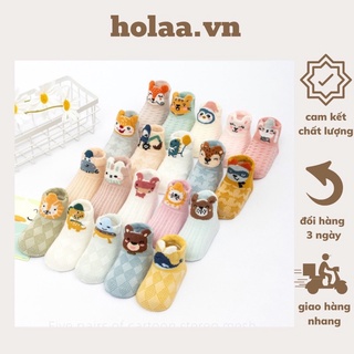 Set 5 đôi tất lưới cotton thoáng khí mềm mịn cho bé từ 0-5tuổi
