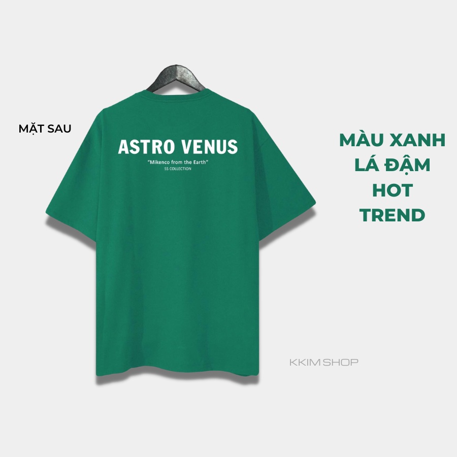 Áo Thun Tay Lỡ MIKENCO ASTRO VENUS BEIGE, áo phông unisex Form rộng oversize, chất liệu Cotton. KKIM Shop