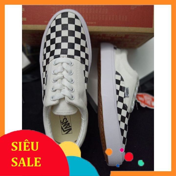 Giầy thể thao vans caro buộc dây