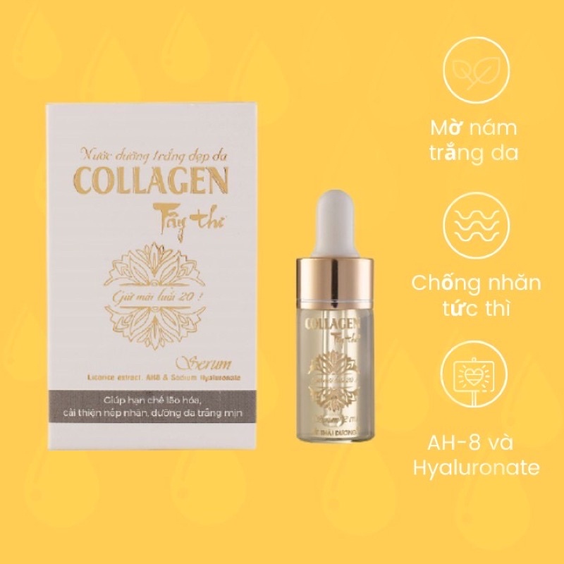 Serum Dưỡng Trắng Đẹp Da COLLAGEN Tây Thi sao thái dương 10ml