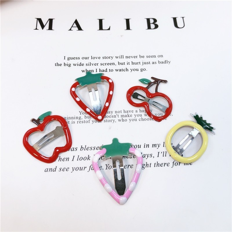 Kẹp Tóc Hình Trái Cây Dễ Thương Phong Cách Hàn Quốc Cho Bé Gái