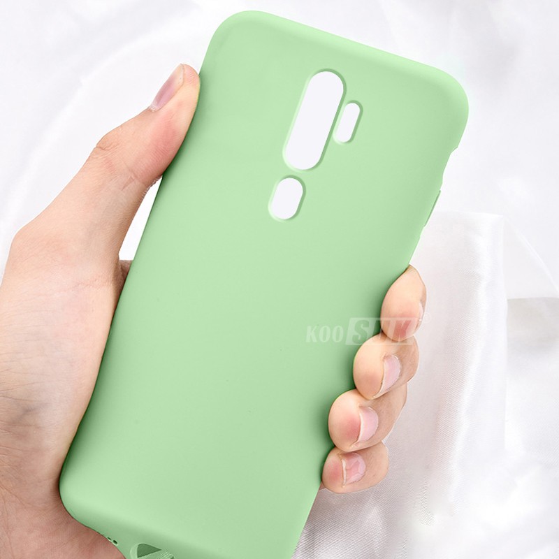 Koosuk Ốp điện thoại silicone mềm chống bẩn cho OPPO A9 A5 2020 A11X 6.5"