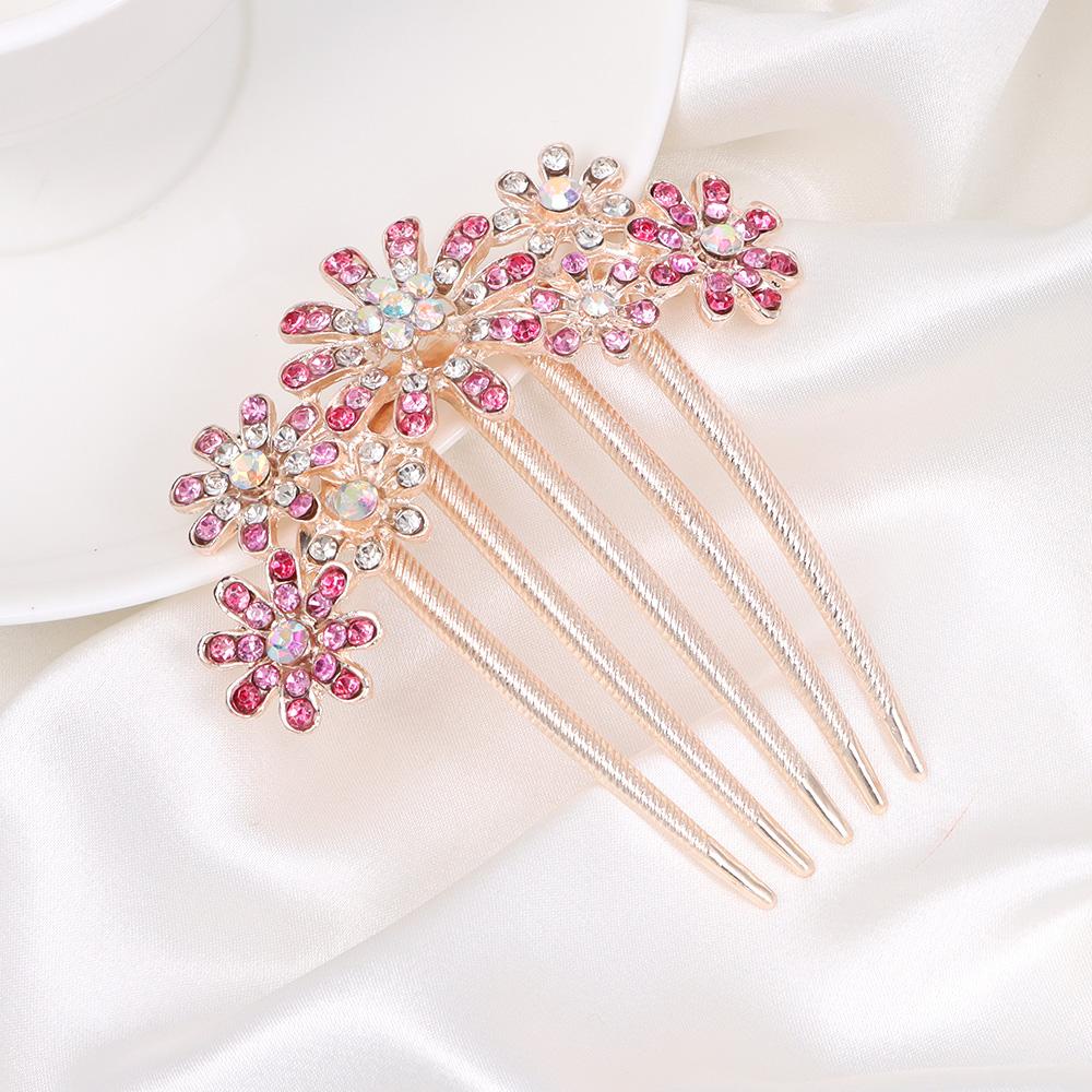 Lược Cài Tóc Trang Trí Hoa Lá Thanh Lịch Cho Cô Dâu|Đồ Trang Trí Tóc