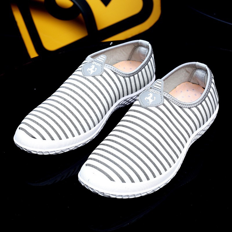 ff free Urban Soft Strips Đàn ông thường giày Giày mùa hè Trượt trên Loafer Cool uy tín Uy Tín 2020 ! A232 1 m HOT ⁹ . '