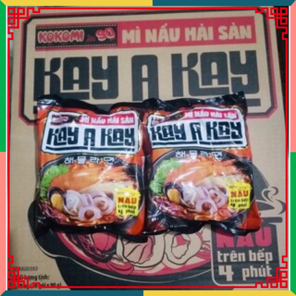 Mì Nấu thủy hải sản Kay A kay ( thùng 30 gói ) ( Đại lý Ngọc Toản)