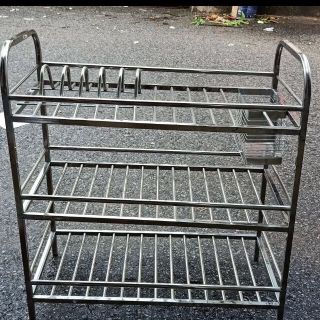 Kệ bát inox loại dày kèm giỏ đũa 60cm