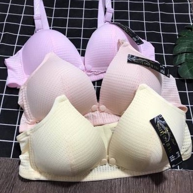 Áo lót bầu thông hơi, mở cúc cho bé ti mặc được cả bầu và sau sinh, thoáng mát, dây điều chỉnh vai, form to thoải mái