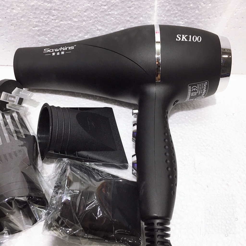 Máy Sấy Tóc Cao Cấp Màu Hồng Sawkins SK600 Saqwkins Sk-600 Pink