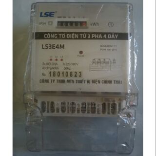 Công tơ điện tử 3 pha 4 dây LS3E4M Có Kiểm Định