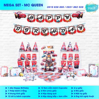 BỘ TRANG TRÍ SINH NHẬT MEGA SET MC QUEEN  | HATI DECOR PARTY