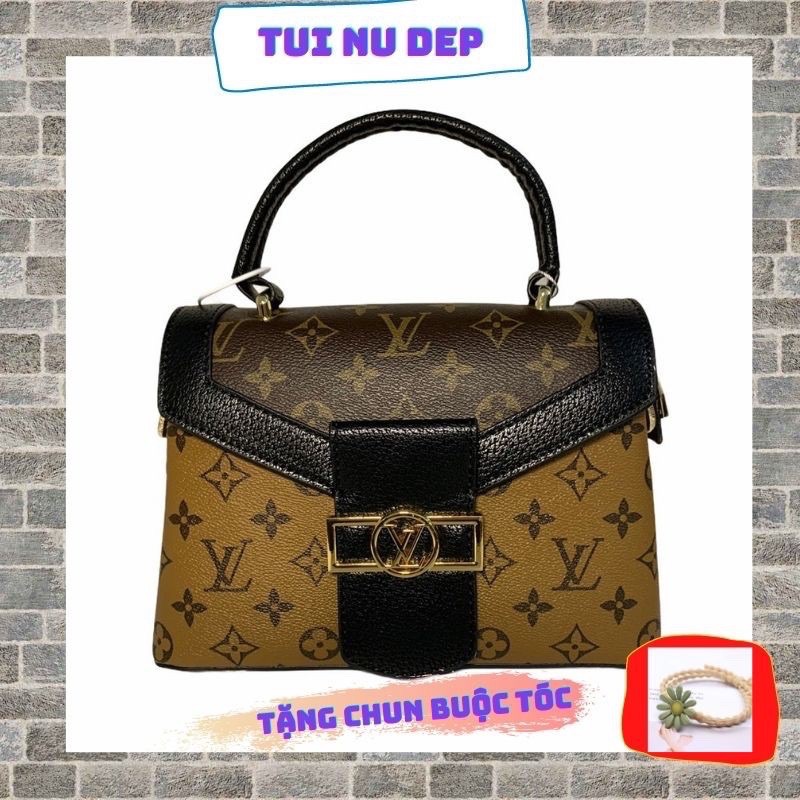 Túi xách nữ cao cấp 💖 FREESHIP 💖Túi Đeo Chéo Nữ Da Cao Cấp hàng Loại 1 giá rẻ chất liệu da phối họa tiết khoá vàng | BigBuy360 - bigbuy360.vn