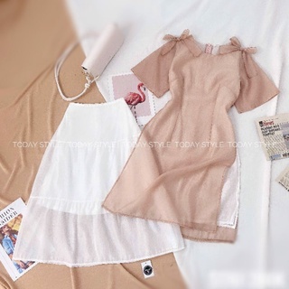 [Xả Lẻ]SET ÁO DÀI CHÂN VÁY XÒE [Kèm ảnh thật shop chụp]