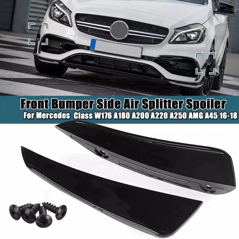 Bộ 4 Cản Trước Cho Đèn Sương Mù Xe Mercedes Benz a Class W176 A180 A200 A220 A250 AMG A45 2016-2018