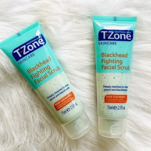 Kem Tẩy Da Chết T-ZONE Giảm Mụn Đầu Đen Tinh Chất Tràm Trà Blackhead Fighting Facial Scrub 75ml/150ml