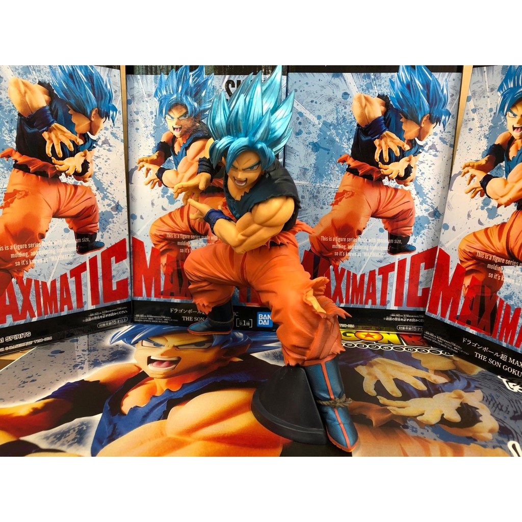 Mô hình Dragonball chính hãng - Goku blue - Maximatic 2