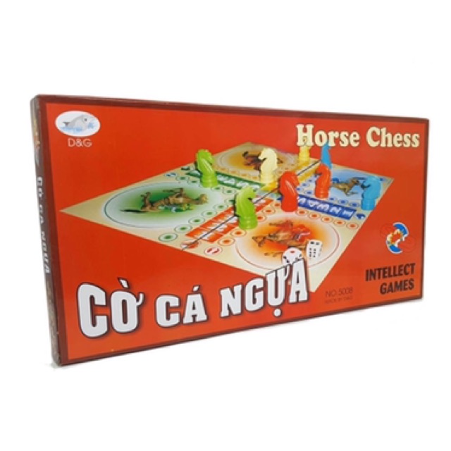 Bộ cờ cá ngựa nam châm 45x45cm cho bé - Horse Chess