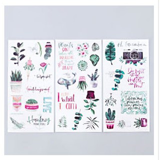 Set 3 tấm sticker trang trí sổ