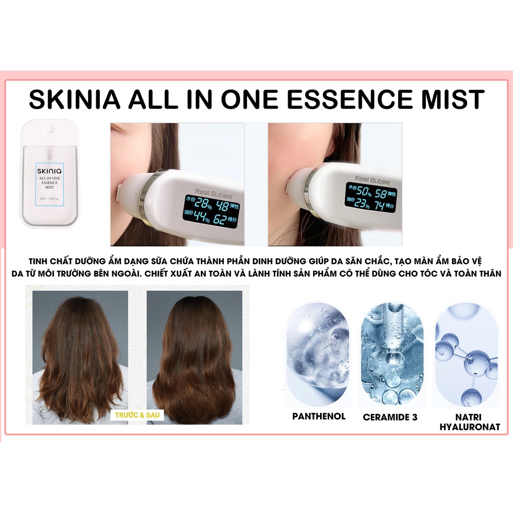 Xịt Khoáng Dưỡng Ẩm Skinia All In One Essence Mist | BigBuy360 - bigbuy360.vn