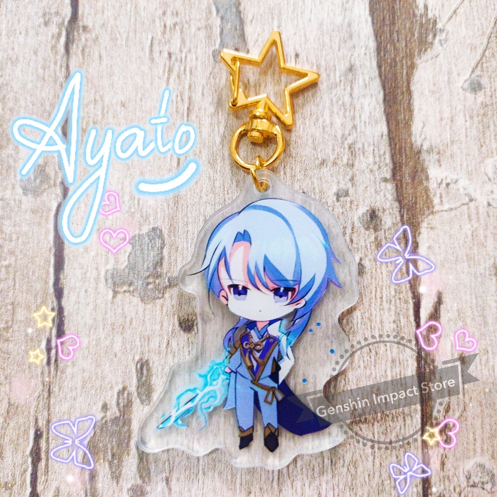 AYATO Móc khóa Genshin Impact M17(in giữa acrylic)