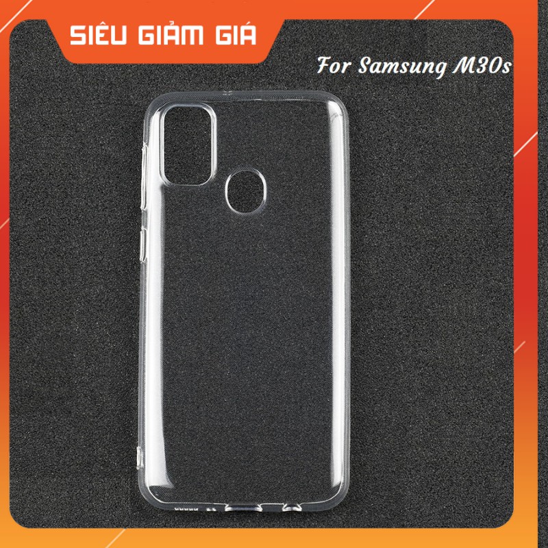 Ốp lưng dành cho Samsung Galaxy M30s Silicone dẻo trong suốt loại A+ siêu mỏng 0,5 mm