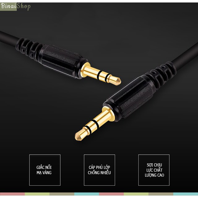 [Mã ELHACE giảm 4% đơn 300K] Cáp audio giắc 3.5mm Choseal Q354