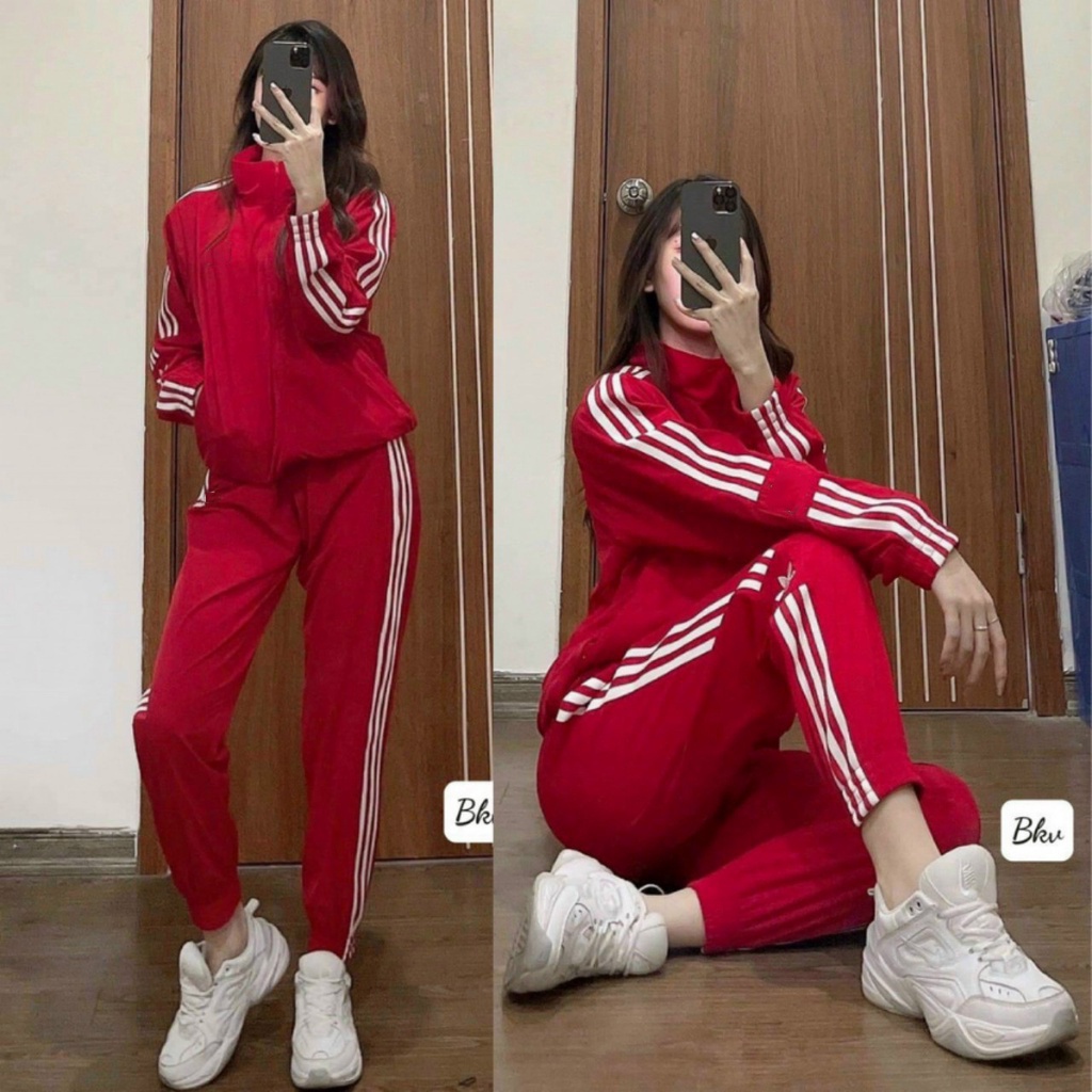 Bộ Thể Thao Nữ Set Thu Đông Áo Có Khóa Đẹp Xuất Sắc M0102