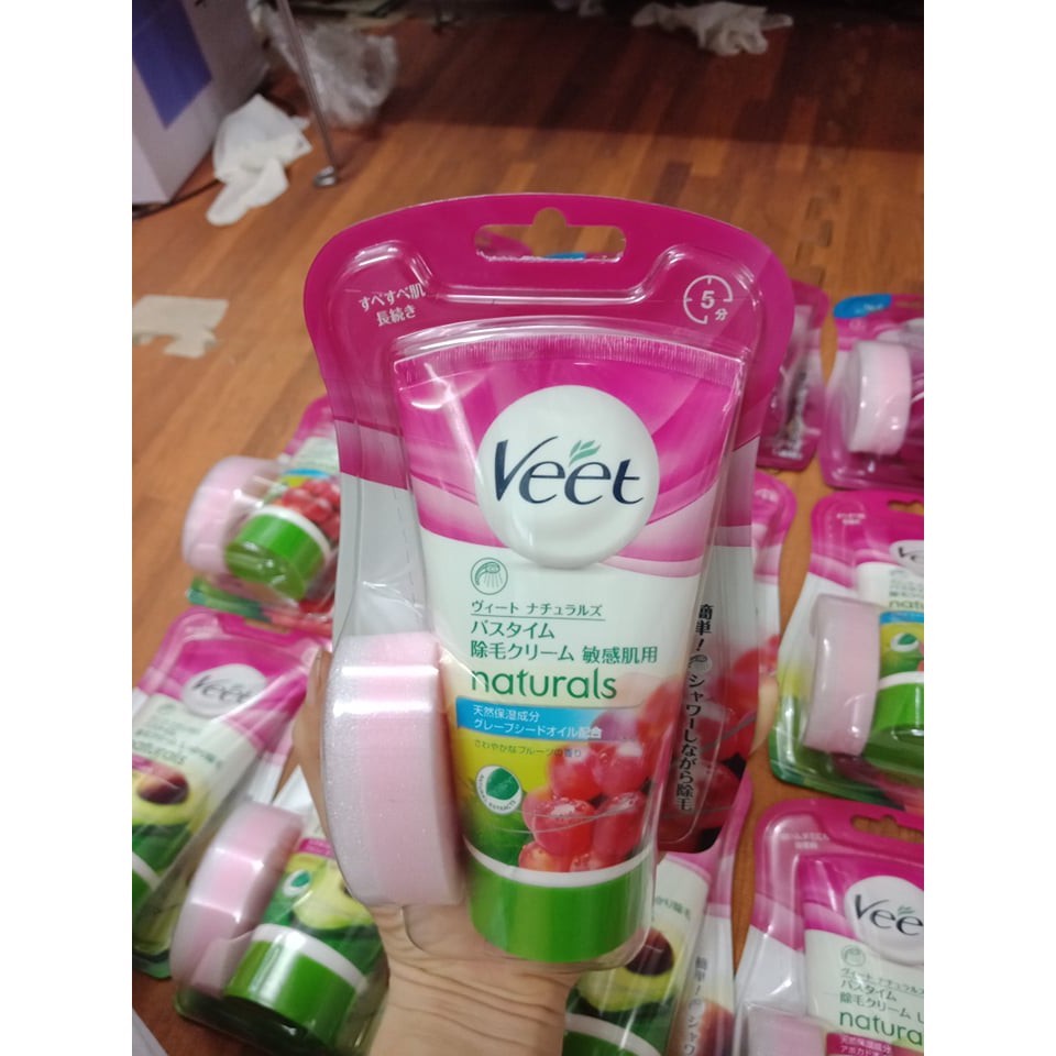 KEM TẨY LÔNG VEET NHẬT BẢN KÈM MÚT 150G