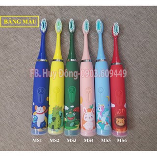 BÀN CHẢI ĐIỆN CAO CẤP CHO BÉ ( 8 ĐẦU BÀN CHẢI THAY THẾ)
