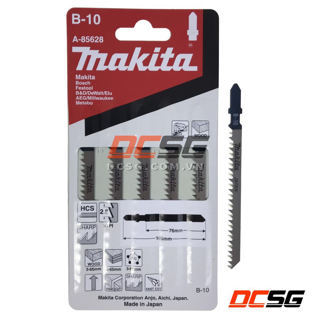 Bộ lưỡi cưa lọng cắt gỗ B-10 Makita A-85628 | DCSG