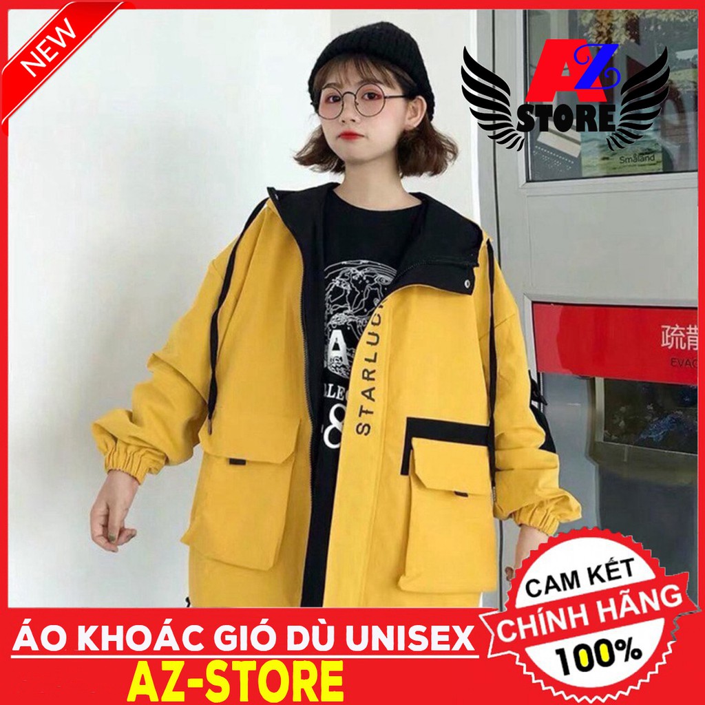 (FREESHIP) ❤ ÁO KHOÁC DÙ KAKI Túi Hộp M840 (Form Rộng XL) (đủ size M,L,XL)