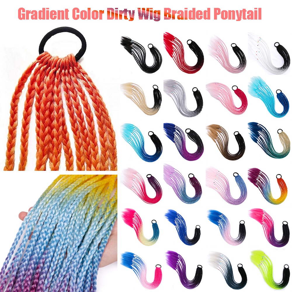 Tóc Giả Dài 24inch Nhuộm Màu Ombre Thời Trang Cho Nữ