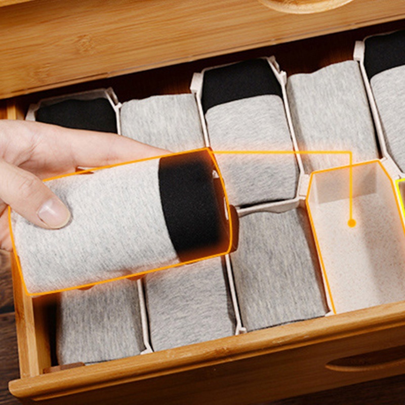 Youyo Hộp Chia Ngăn Đựng Vớ Chia Ngăn Hình Tổ Ong Sáng Tạo