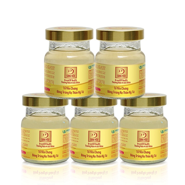 Tổ Yến Chưng Đông Trùng Hạ Thảo Kỷ Tử Song Yến (Lốc 5 x 70ml)