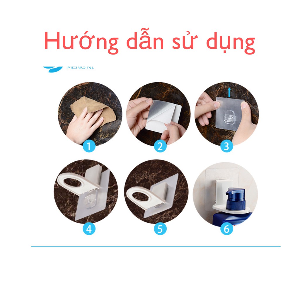 Móc dán tường chịu lực,đỡ cổ chai,sữa tắm và dầu gội  &lt;tiết kiệm không gian,dễ dử dụng&gt;