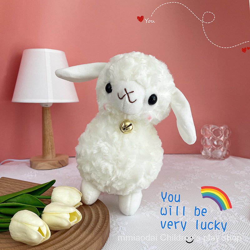 Siêu dễ thương và dễ thương mô phỏng đồ chơi lông cừu -- đồ chơi búp bê alpaca