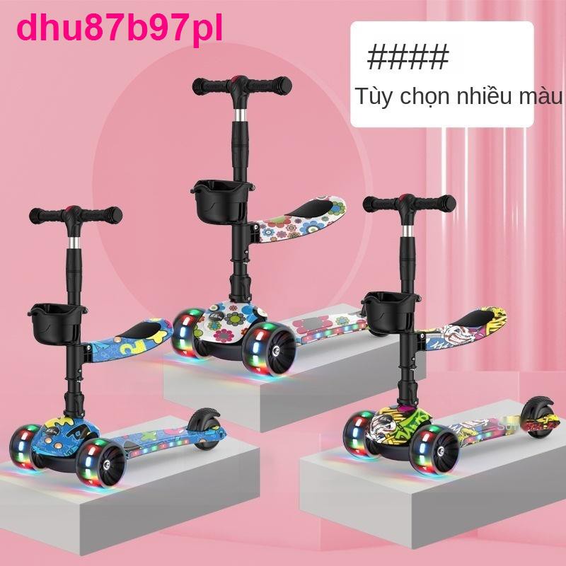 xe tay ga trẻ em 1-2-3-6-8-14 tuổi yo-yo ô tô bé trai và gái Scooter đơn