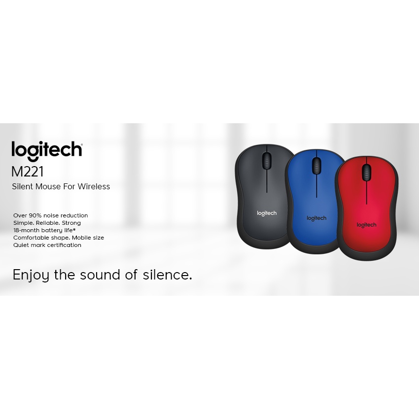 Chuột không dây logitech m221 silent click không tiếng ồn  - hàng chính - ảnh sản phẩm 4