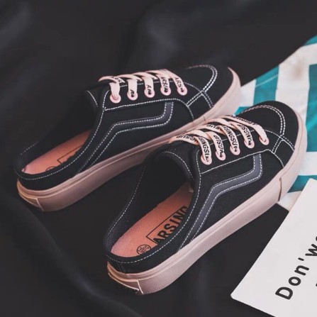 Giày sục thể thao dây chữ siêu xinh êm chân | BigBuy360 - bigbuy360.vn