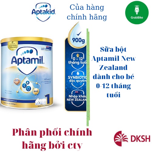 [Có bảo hành] [Chính hãng]Sữa bột Aptamil New Zealand hộp thiếc số 1 (900g) cho bé Date 11/2022