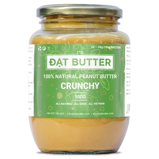 Bơ đậu phộng Đạt Butter nguyên chất có hạt 500g