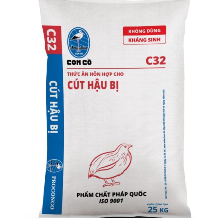 1kg Cám Chim Cút Thịt C32 Thức Ăn Chim Cút Thịt C32 Cám Con Cò C32 Cho Chim Cút Thịt Thức Ăn Chim Cú