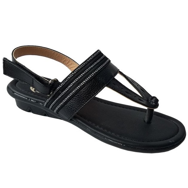 Giày sandal xỏ ngón nữ da bò thật BIGGBEN HKD436