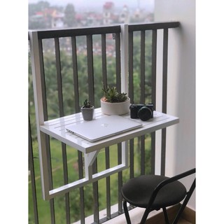 [FREESHIP] Bàn treo ban công gấp được Green Home (màu trắng)