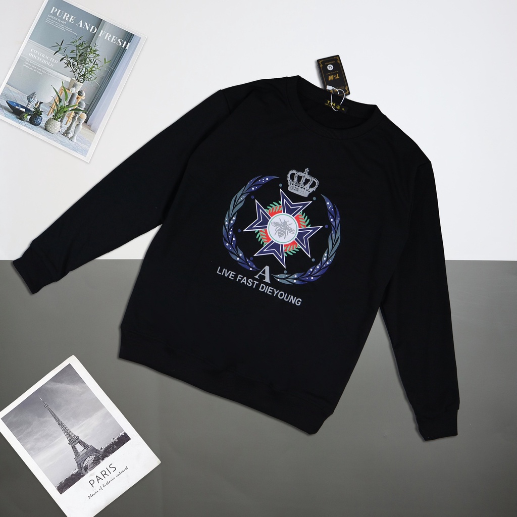 Áo Thun Tay Dài Nam Nữ Chất Nỉ Dày Giữ Ấm Tốt 💝[Chuẩn Hình] | BigBuy360 - bigbuy360.vn