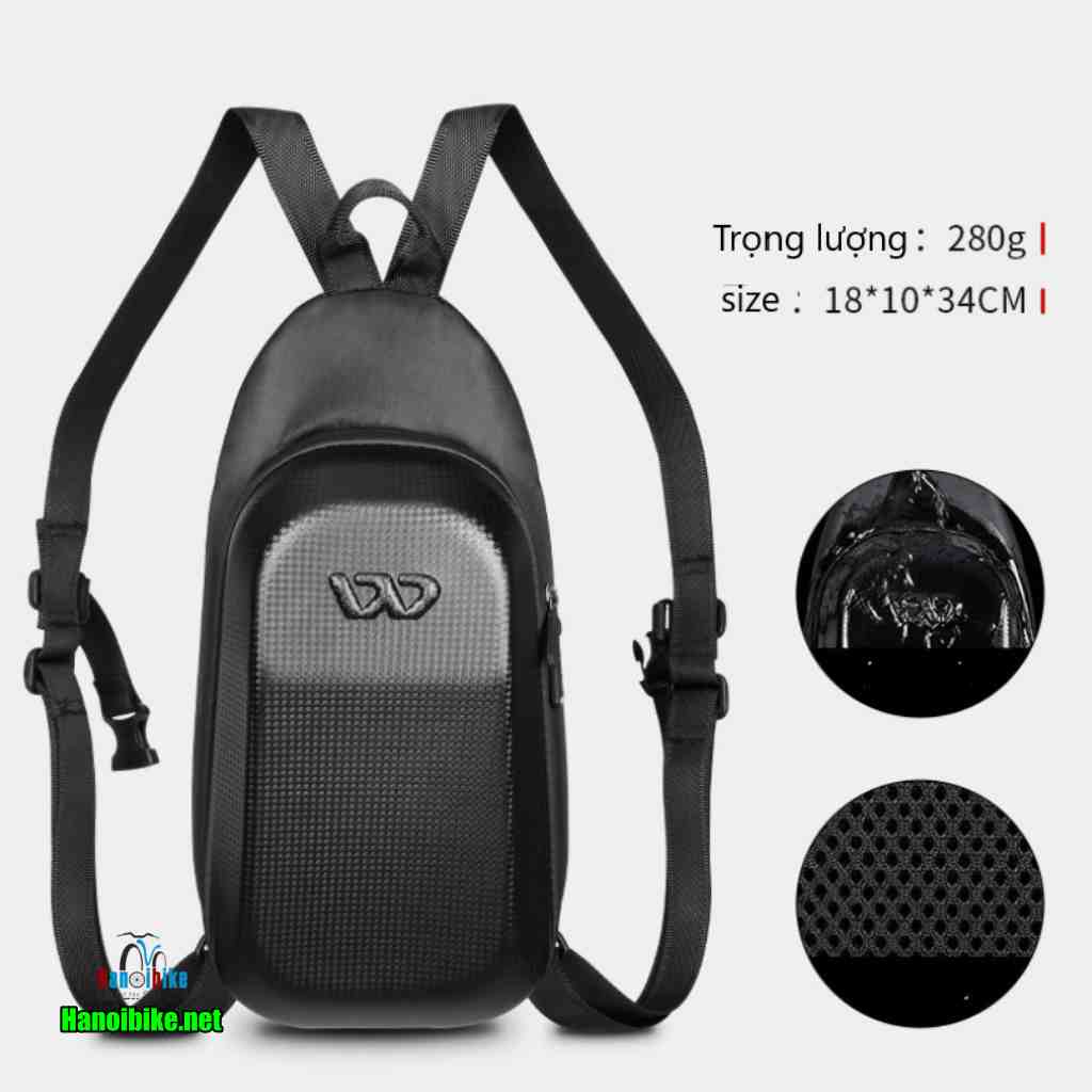 Balo thể thao xe đạp westbiking đeo lưng loại vân carbon
