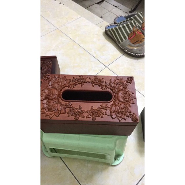 Hộp giấy ăn gỗ hương