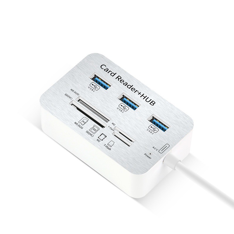 Cáp USB 3.0 to Hub Usb + Card reader All in One