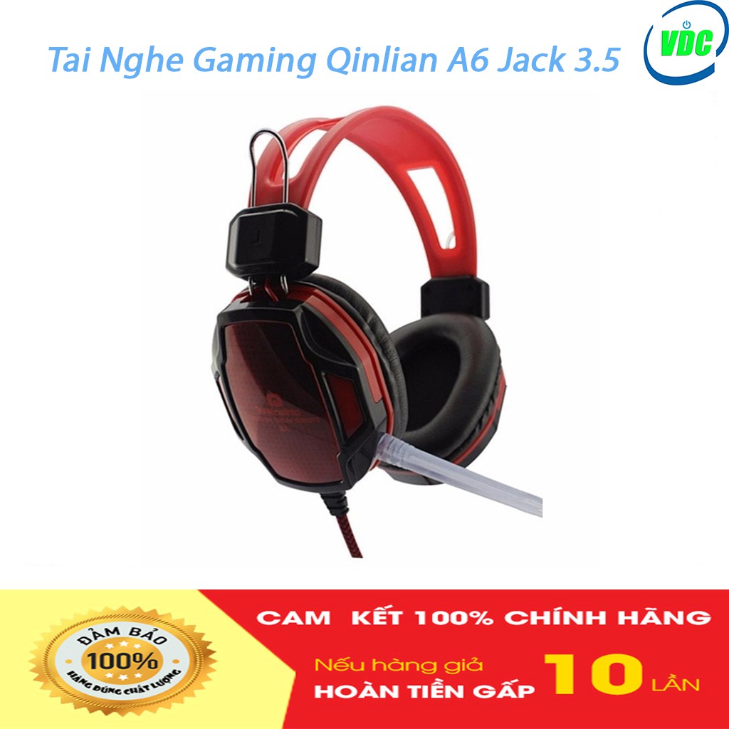 Tai Nghe Gaming Qinlian A6 Jack 3.5 - Tai nghe Có Mic Bắt Giọng Cực Tốt - Âm Thanh Sống Động - Bảo hành 12 tháng | WebRaoVat - webraovat.net.vn