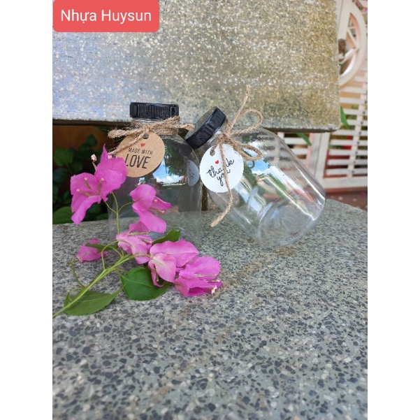 Chai Nhựa 500ml Tròn Lùn Miệng Rộng Nắp Fi38. Chai Đã Kèm Nắp. Nhựa HuySun | BigBuy360 - bigbuy360.vn