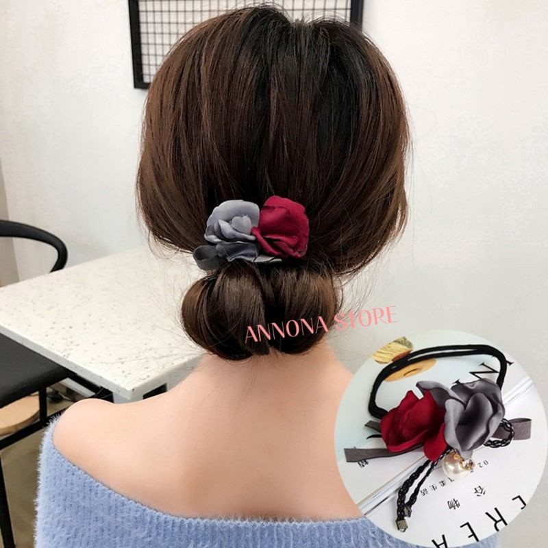 KẸP BÚI TÓC BÔNG HOA THỜI TRANG NỮ TÍNH